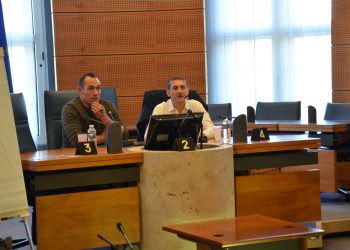 Challenge JO UNSS/MAIF : Jean-Pierre Siutat auprès des Jeunes Officiels