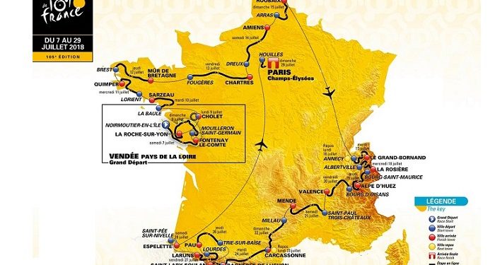 Tour de France 2018 : Découvrez le tracé !