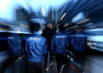 Franceschi et Loubet en bleu-blanc-rouge !