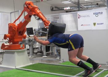 Un joug robotisé pour l’entrainement en mêlée de l’ASM