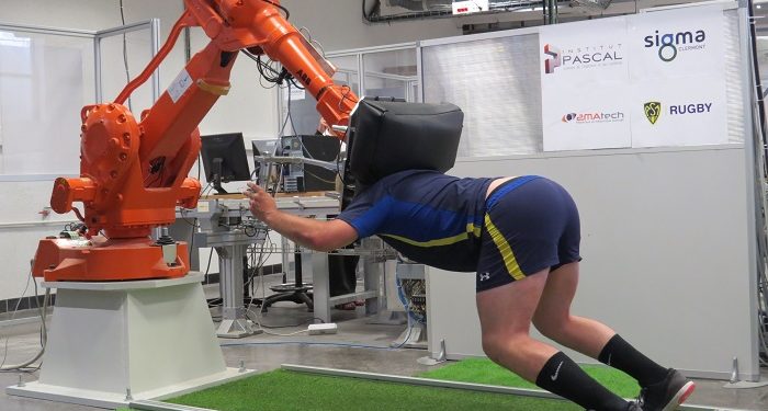 Un joug robotisé pour l’entrainement en mêlée de l’ASM