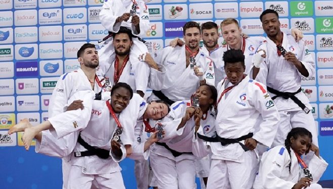 Mondiaux judo 2018 : l’équipe de France mixte en argent