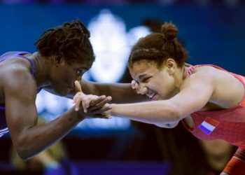 Koumba Larroque en argent aux Mondiaux 2018 de lutte