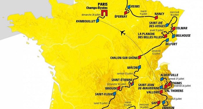 Le parcours du Tour de France 2019 dévoilé