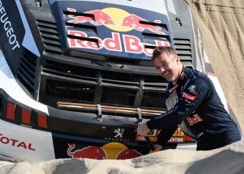 Sébastien Loeb au départ du Dakar 2019