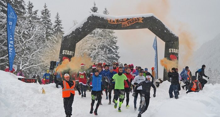La Ruée des fadas dans la neige des Contamines