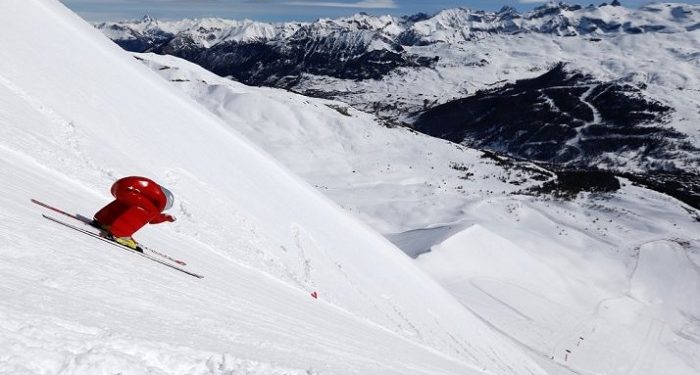 La présentation des championnats du monde FIS de ski de vitesse