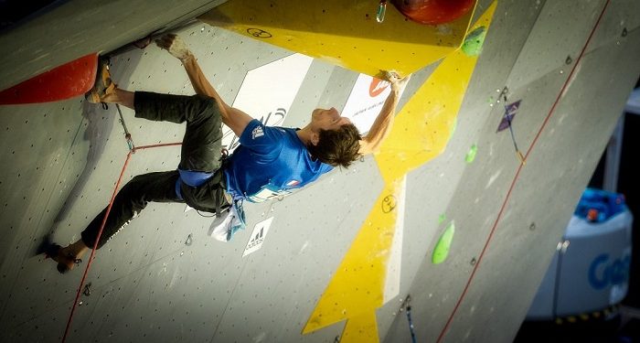 L’escalade sur la voie olympique
