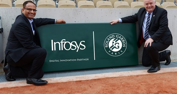 Roland-Garros se tourne vers le numérique avec Infosys