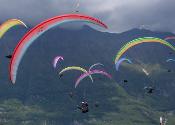 Chamousset, spot de compétition pour le parapente