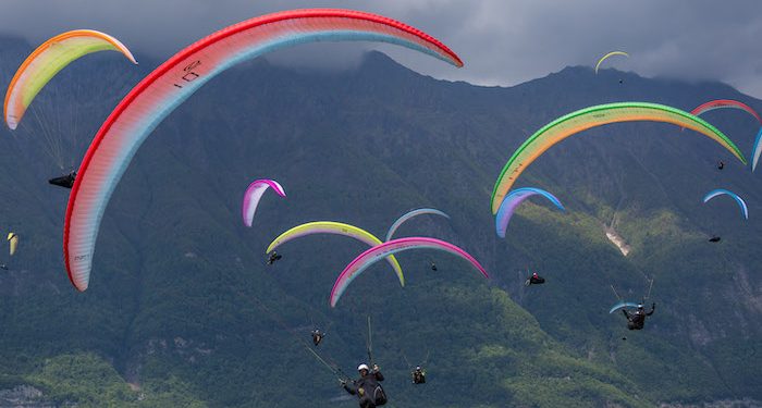 Chamousset, spot de compétition pour le parapente