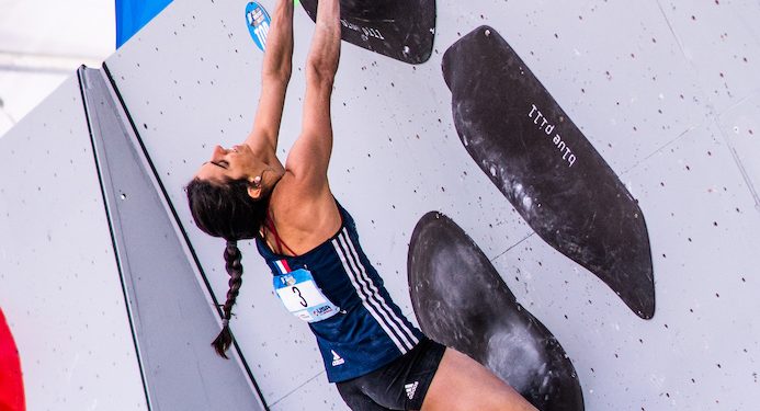 Escalade : Fanny Gibert en bronze en Coupe du monde de bloc