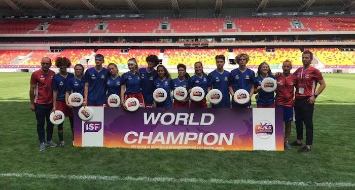 La France championne du monde scolaire d’Ultimate