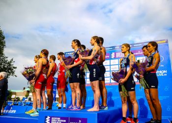 Les Bleus en bronze à la 2e Relay Mixed Serie de triathlon 2019