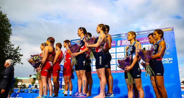 Les Bleus en bronze à la 2e Relay Mixed Serie de triathlon 2019