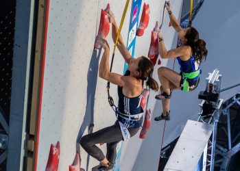 Coupe du monde d’escalade de vitesse : victoire d’Anouck Jaubert