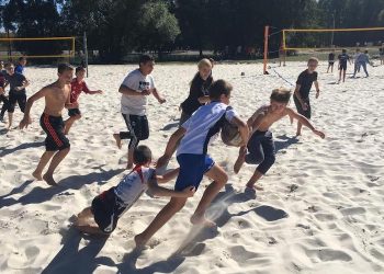 Journée scolaire multisports à la base nautique de Brognard