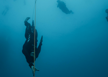 Morgan Bourc’his champion du monde d’apnée