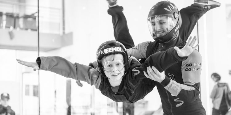 Une chute libre la bonne cause