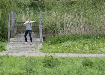 Le Bee athlon laser ou la marche nordique en plus fun