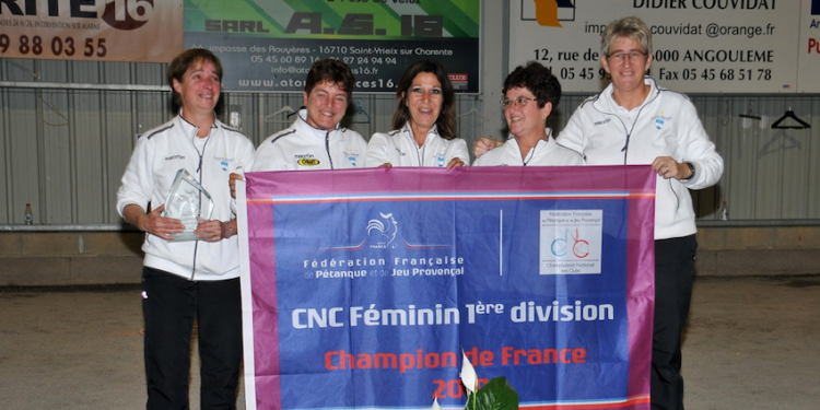 Les féminines de Palavas Pétanque championnes de France