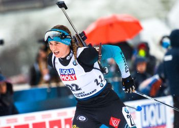 La flamme olympique à la Station des Rousses