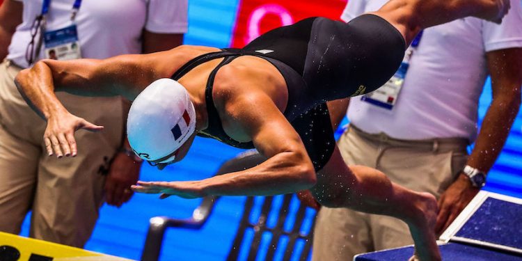 Présentation du meeting de natation Golden Tour Camille Muffat