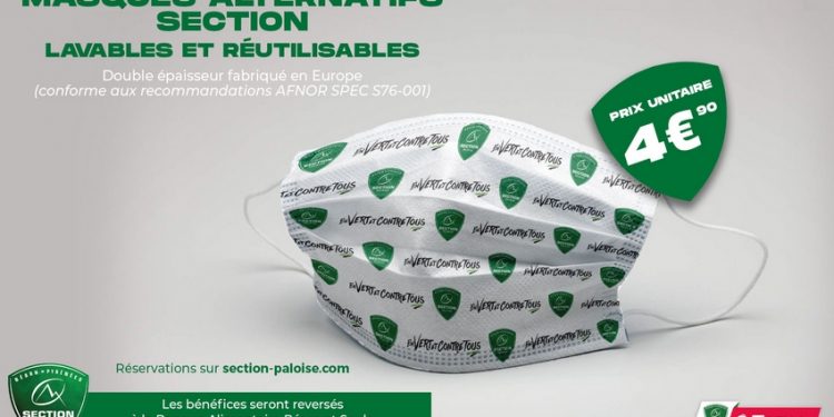 Top 14 : Pau propose des masques aux couleurs du club