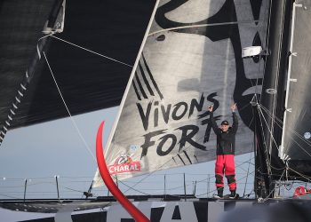 Jérémie Beyou, vainqueur de la Vendée-Arctique-Les Sables d’Olonne