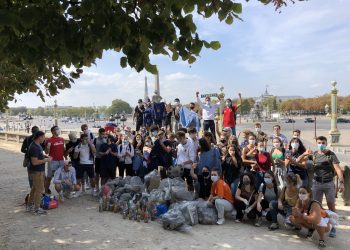 L’ANESTAPS sur le terrain lors du World Clean Up Day