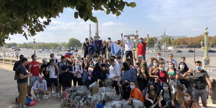L’ANESTAPS sur le terrain lors du World Clean Up Day