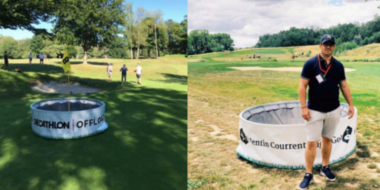 Valentin Courrent se lance dans le rugby-golf