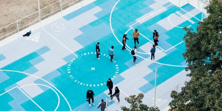 Un nouveau playground multisports à Nanterre