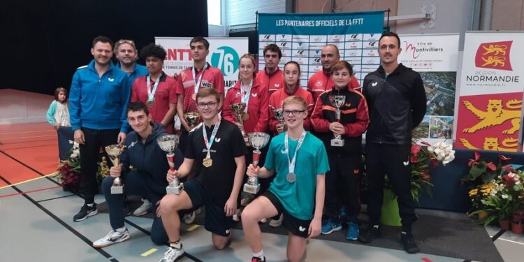 Tennis de table : L’Alliance Nîmes-Montpellier brille chez les juniors