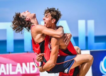 Beach Volley : Arthur Canet et Téo Rotar, deux champions du monde à Montpellier