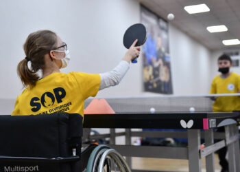 Découverte du para-tennis de table pour la SOP 2022