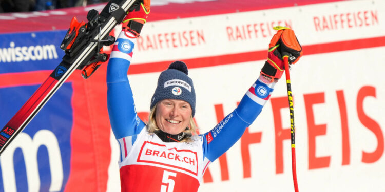 Ski : Tessa Worley toujours plus géante