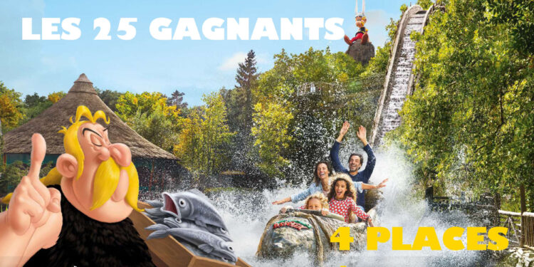 Retrouvez la liste des gagnants du jeu concours Parc Astérix !