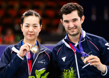 Tennis de table : Lebesson et Yuan sur le toit de l’Europe !