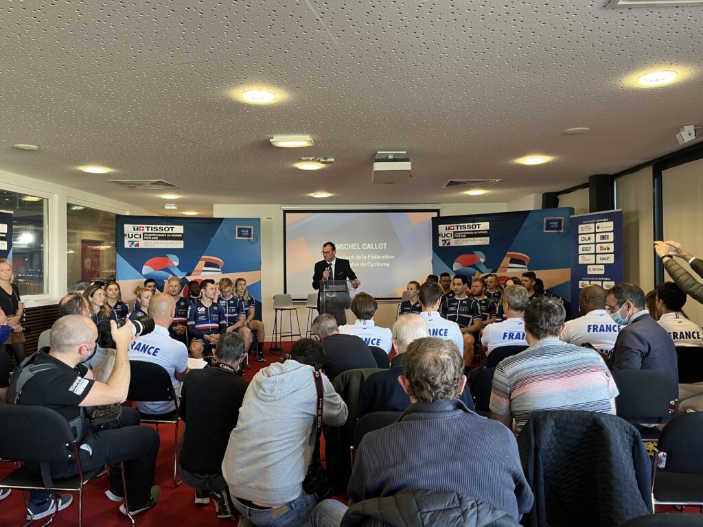 Conférence de presse Mondiaux de cyclisme sur piste