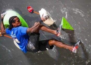 Mickaël Mawem : «  Une chance de grimper sur ce mur »