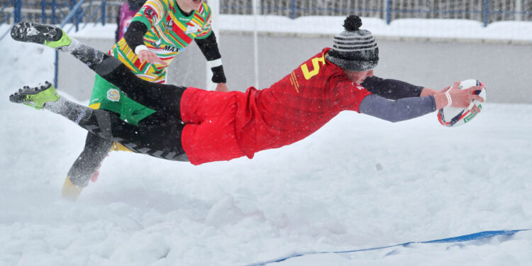 Rugby : Le snow rugby de retour au col du Lautaret