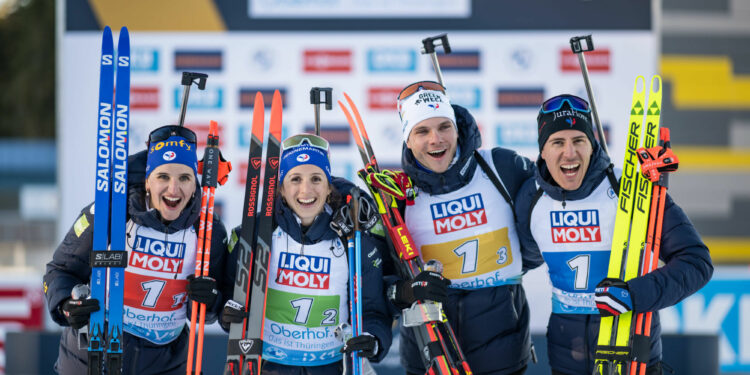 Biathlon : Du bronze pour les Bleus en ouverture des Mondiaux