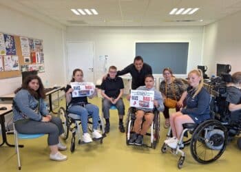 Flora Vautier auprès de l’Institut d’Éducation Motrice de Montrodat