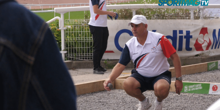 Europétanque : Michel Loy rayonne en bleu-blanc-rouge