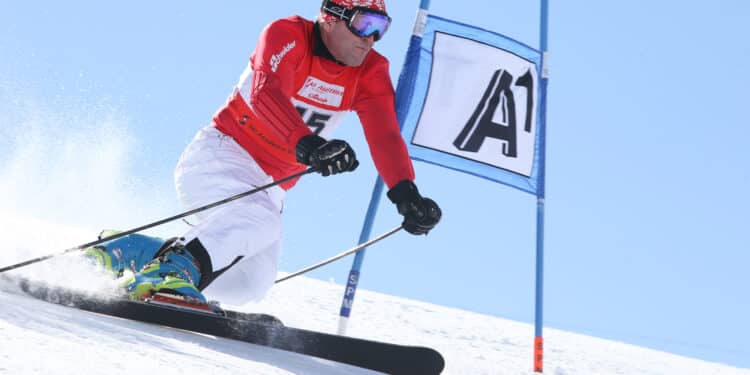 Télémark : feu d’artifice bleu aux Contamines-Montjoie ?