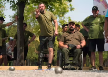 Pétanque : la pétanque au service des soldats ukrainiens blessés