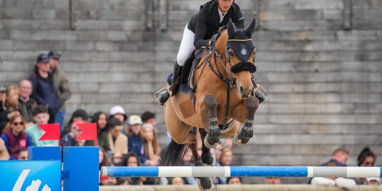 Mégane Moissonnier sur le podium du Grand Prix 4* de Deauville