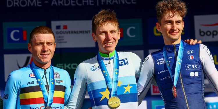 Cyclisme : Pogacar champion d’Europe, Paul Seixas en bronze !