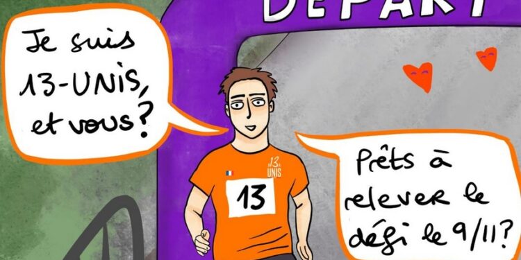 13-UNIS, courir et marcher pour se souvenir des victimes du 13 novembre